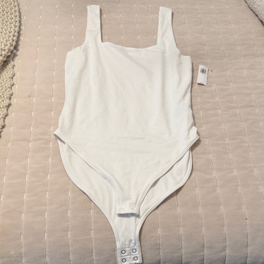 Old Navy White Sleeveless Bodysuit